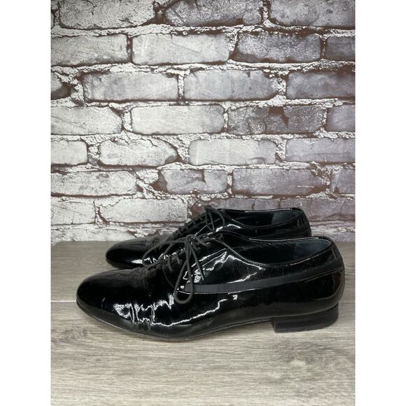 Mezlan Broadway Black Patent Leather Tuxedo Oxfords Dress Shoes Men Sz 11M US/44 Mezlan Broadway Black Patent Leather Tuxedo | Mercari main image 3